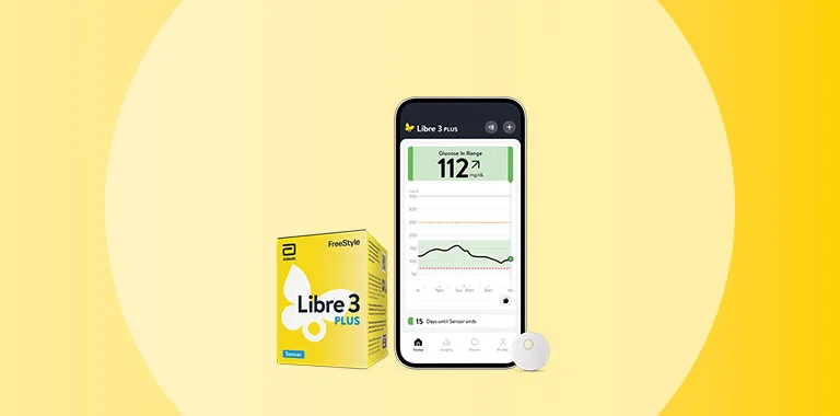 FreeStyle Libre 3 Plus sensor and packaging